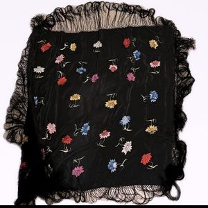 Reversible embroidered cloth,scarf, head over, table cover